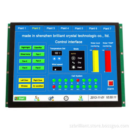 10.4-inch TFT LCD module with embedded 4-wire resistive touch panel controller, 800x600 resolution